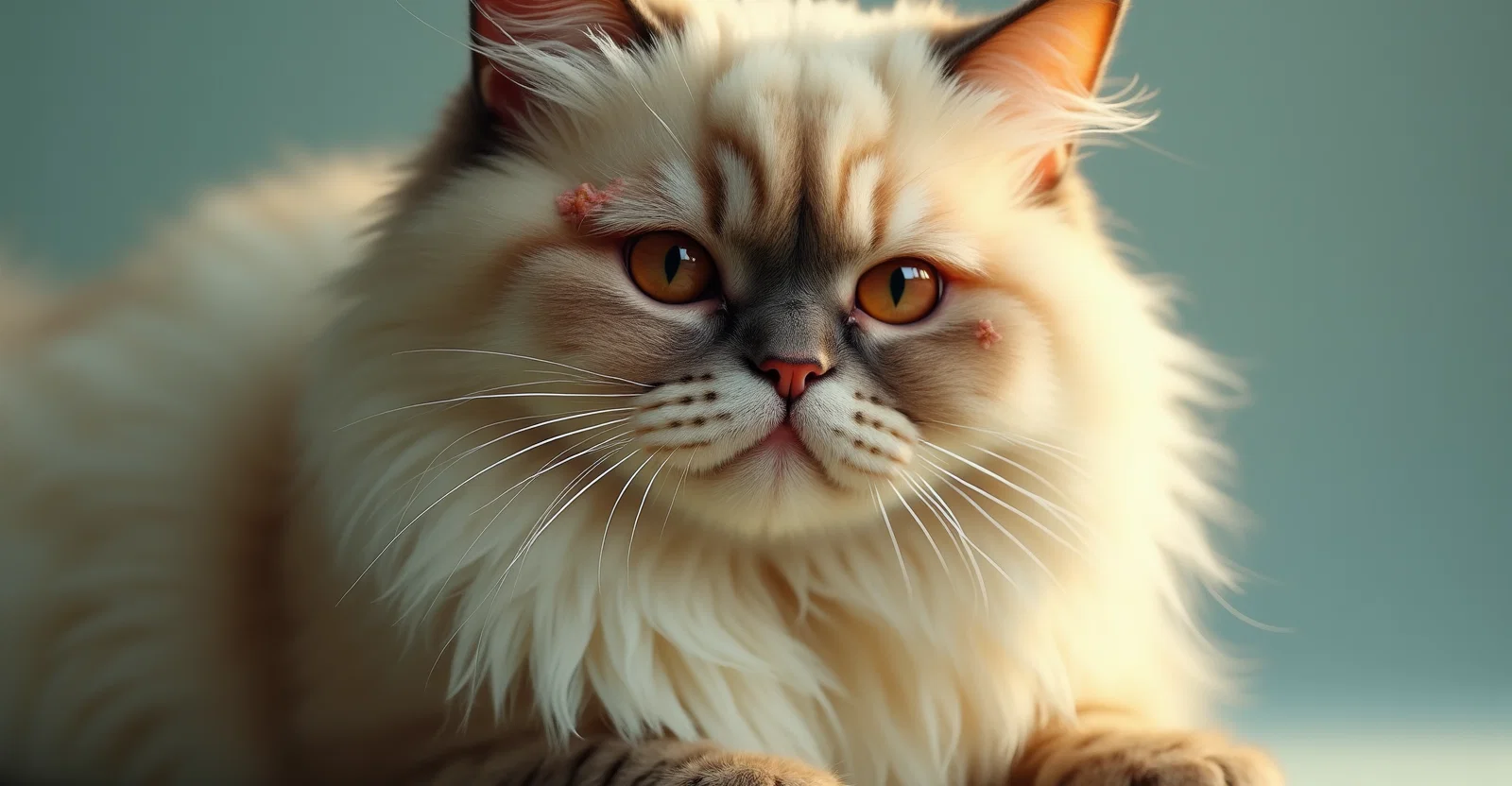 cat with allergies